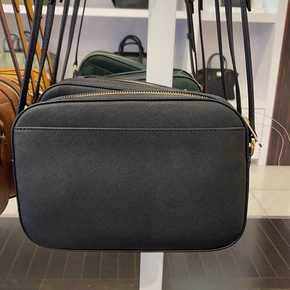 Michael Kors Jet Set Item Large East West Zip Chain Black Crossbody Bag - Picture 2 of 11